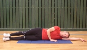 Exercice de gainage sur le flanc Posture 1